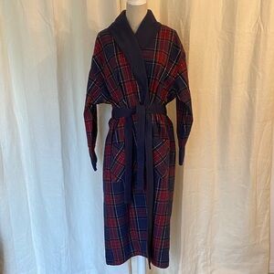 The Vermont Country Store Flannel Tartan Plaid Robe